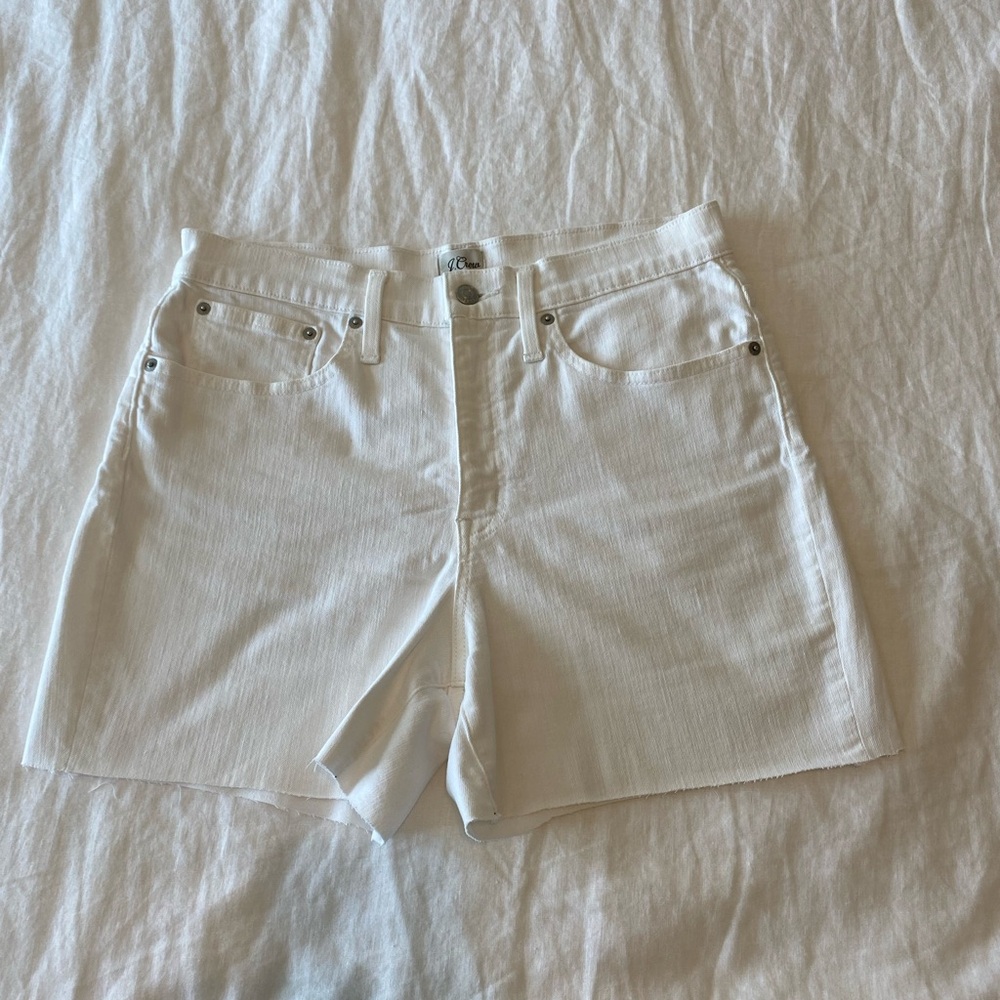 J Crew White Denim Shorts